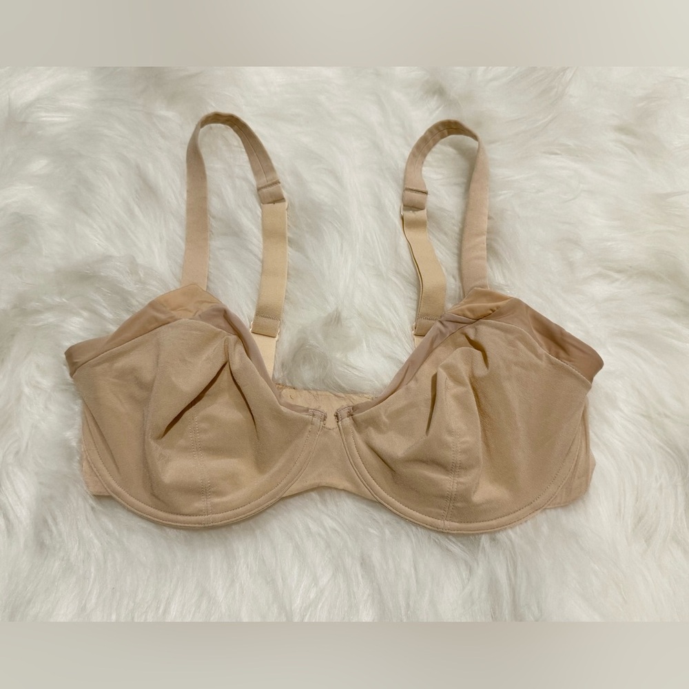 Vintage Lou Paris Lightweight Nude Bra Women Size 32E (DD)